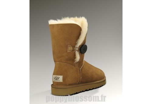Abordable Bouton Ugg Bailey-101 Chatain Bottes